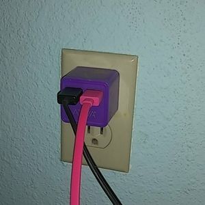 Two android cords and wall charger
